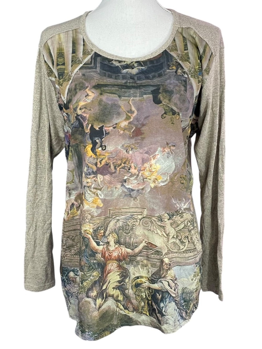 Sistine Chapel Painting Shirt XL Roman Art Renaissance Italy Sculptures Top
